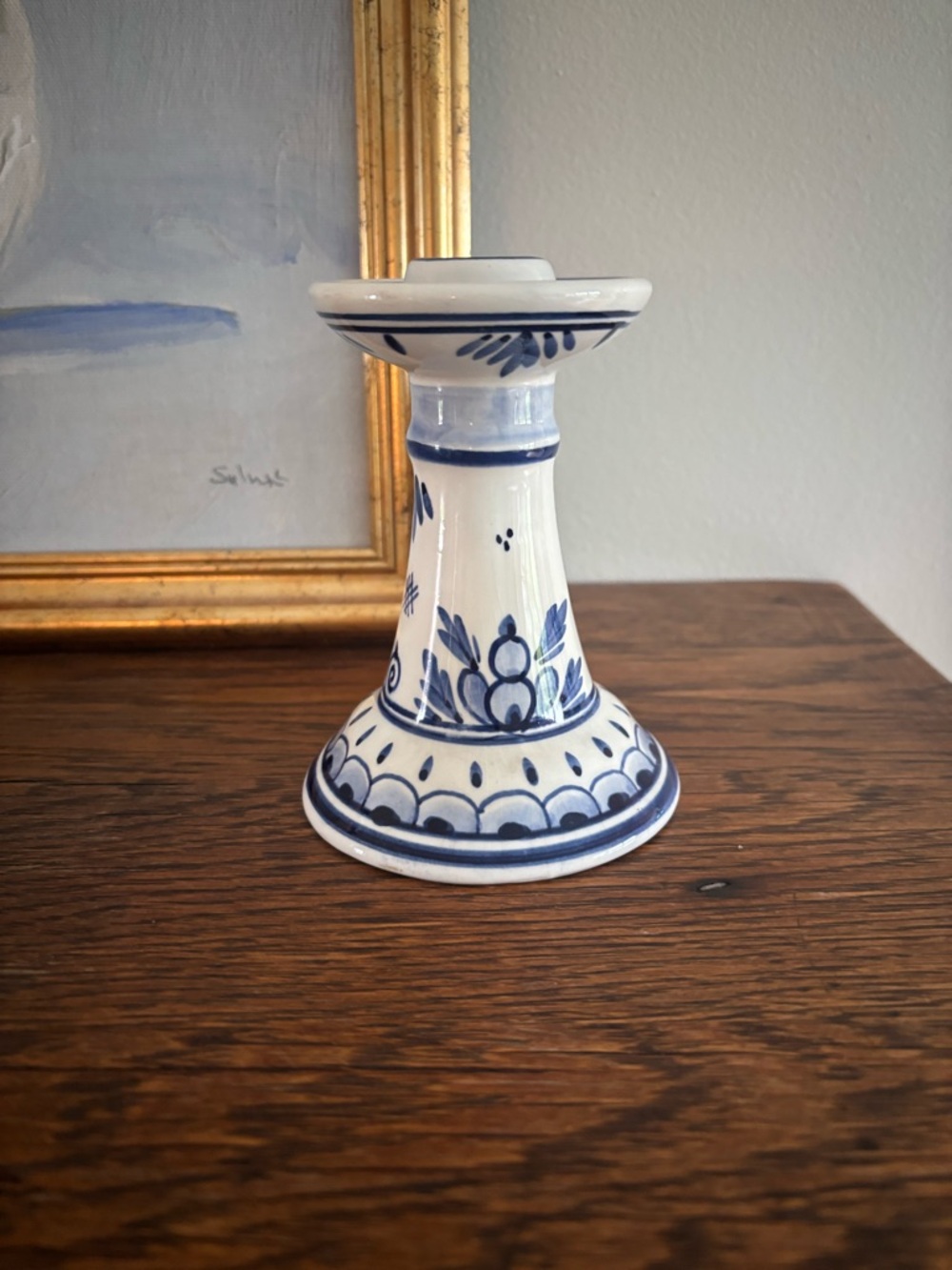 Vintage Delft Candle Stick
